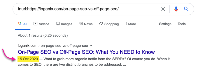 inurl search operator