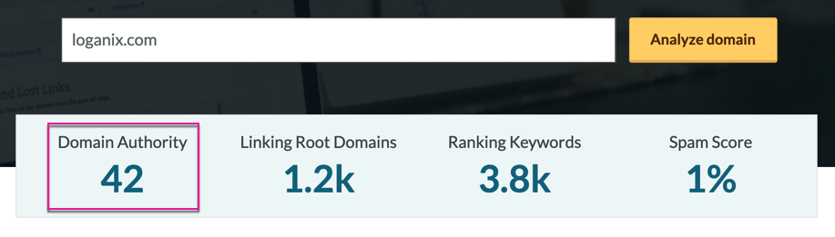 moz domain authority